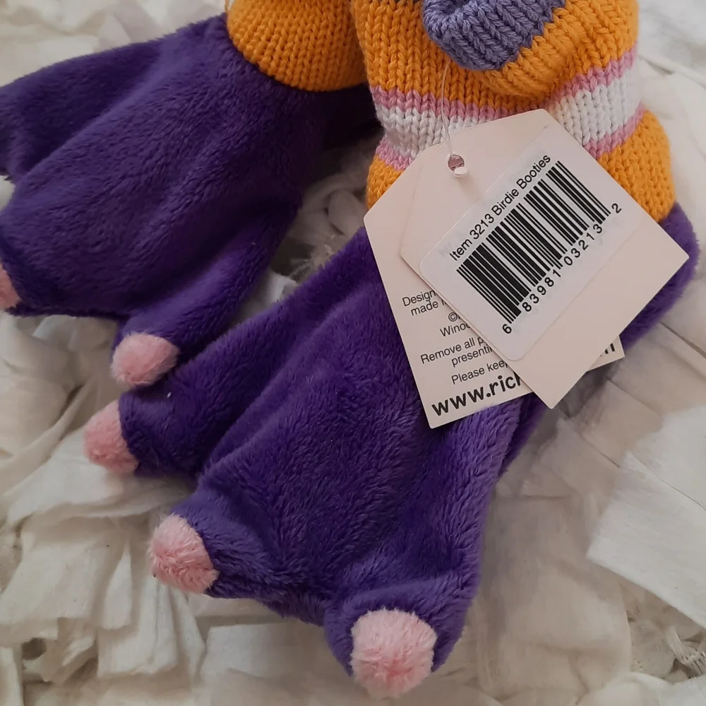 Rich Frog Birdie Booties Beastly Baby Bird Theme NWT 0-6M Newborn